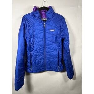 Patagonia Womens Blue Purple Quilted Full Zip Insulated Jacket XS‎ Casual
